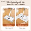 Cây lau nhà kẹp khăn giấy ướt không cần giặt giẻ siêu tiện lợi bản nâng cấp 25cm