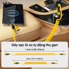 Cáp sạc nhanh lò xo 4 IN 1 Cell Joy công suất 65W dùng cho xe oto