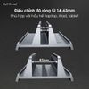 Đế dựng laptop, máy tính bảng, điện thoại hợp kim nhôm kẹp điều chỉnh độ rộng