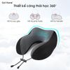 Gối chữ U gối cổ Memory Foam kê cổ du lịch có nón che mắt gối ngủ cho đi tàu hoả máy bay