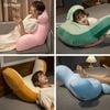 Gối đọc sách để giường sofa giải trí công thái học gối tựa đầu cao su tự nhiên vỏ có thể tháo rời giặt được