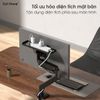 Kệ để đồ gắn arm VESA sau màn hình khay gắn VESA giá đỡ loa, tai nghe, ổ điện