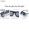 Kính râm kẹp mắt kính cận tròng kính lật phân cực di động chống chói chống tia UV