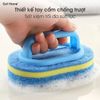 Miếng xốp thần kỳ bàn chải chà nhà tắm nhà bếp có tay cầm chống trượt