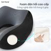 Gối chữ U gối cổ Memory Foam kê cổ du lịch có nón che mắt gối ngủ cho đi tàu hoả máy bay