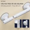 Tay vịn nhà tắm hút chân không tay cầm an toàn chống trượt chịu lực không cần khoan đục