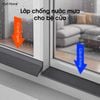 Thanh chắn nước cửa sổ chống thấm nước mưa, tấm chắn cao su kèm keo dán thoát nước bệ cửa