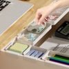 Hộp chia ngăn kéo nhỏ khay đựng đồ để bàn hộp đựng phân loại sắp xếp đồ dùng văn phòng, mỹ phẩm (Set 2 khay 1 lớn 1 nhỏ)