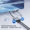 Bộ chuyển đổi mạng Gigabit 1000Mbps  2 trong 1 Type-C PD 100W USB-C sang RJ45 cho Chromecast, Google TV, HD / 4K