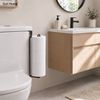 Giá treo giấy vệ sinh cuộn dài kệ sắt treo cuộn giấy toilet không khoan tường tiết kiệm không gian (chứa 3 cuộn)