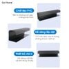 Khay đi dây điện dưới gầm bàn PVC chữ U quản lý cáp ổ cắm gọn gàng