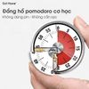 Đồng hồ đếm ngược pomodoro cơ học không cần pin gắn từ tính nam châm chất liệu nhôm cao cấp