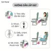 Đồ để chân võng gác chân điều chỉnh độ dài cho du lịch tàu hoả máy bay