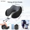 Gối chữ U gối cổ Memory Foam kê cổ du lịch có nón che mắt gối ngủ cho đi tàu hoả máy bay