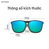 Kính râm kẹp mắt kính cận tròng kính lật phân cực di động chống chói chống tia UV