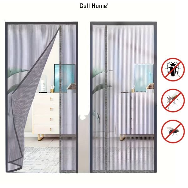 Cửa lưới ngăn gián bọ côn trùng rèm cửa lưới nam châm ngăn muỗi dán Velcro tiện lợi