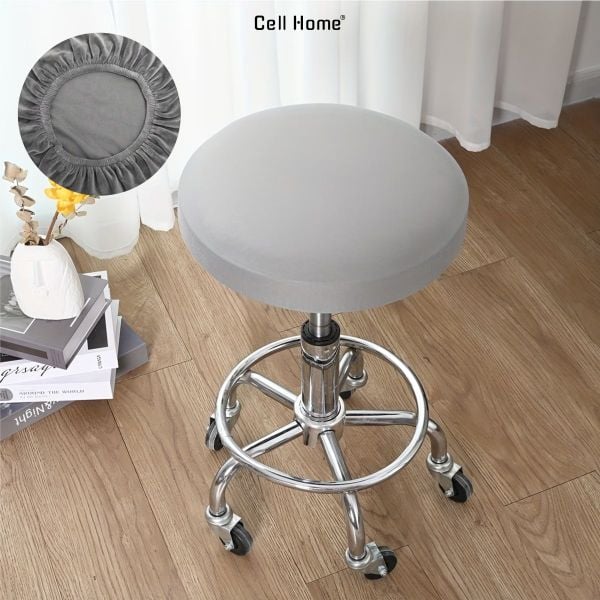 Bọc ghế xoay tròn ghế đôn tròn bọc đệm ghế da siêu mềm co giãn thoáng khí chống bụi bẩn dễ dàng vệ sinh