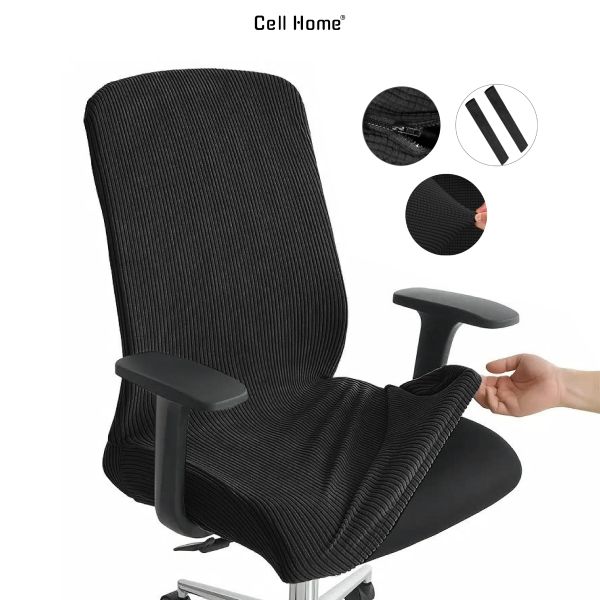 Vỏ bọc ghế văn phòng co giãn chống trượt chống bụi áo ghế bọc full tựa lưng tiện lợi