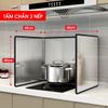 Tấm chắn dầu mỡ inox 304 gấp gọn, chống gỉ sét, bám bẩn, tấm chắn gió cho bếp