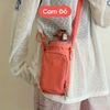 Túi đựng bình nước túi đeo chéo đựng chai nước vải nylon chống thấm nước có dây rút tiện lợi