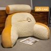 Gối đọc sách để giường sofa giải trí công thái học gối tựa đầu cao su tự nhiên vỏ có thể tháo rời giặt được