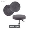 Bọc ghế xoay tròn ghế đôn tròn bọc đệm ghế da siêu mềm co giãn thoáng khí chống bụi bẩn dễ dàng vệ sinh
