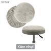 Bọc ghế xoay tròn ghế đôn tròn bọc đệm ghế da siêu mềm co giãn thoáng khí chống bụi bẩn dễ dàng vệ sinh