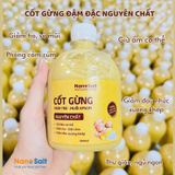 Combo 01 Chai Cốt Gừng Tràm Trà Muối Epsom 550ml & 01 Thanh Lăn Tinh Dầu Tràm Huế 100% Nguyên Chất 10ml (Nanosalt Nghệ An)