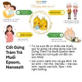 Cốt Gừng Tràm Trà Muối Epsom 550ml, Thương Hiệu Nanosalt Nghệ An