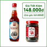 Combo 1 Chai Nước Mắm Cốt Thượng Hạng 500ml & 1 Hũ Mắm Mực 500gr - Mười Quý