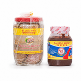 Combo 1 Hũ Mắm Thu Lát Ngâm Dầu 400gr & 1 Hũ Mắm Ruốc 500gr - Bà Giáo Khỏe 7777777