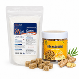 Combo 01 Túi Muối Epsom 1kg & 1 Hũ Viên Ngậm Gừng 100gr (Thương hiệu Nanosalt Nghệ An)