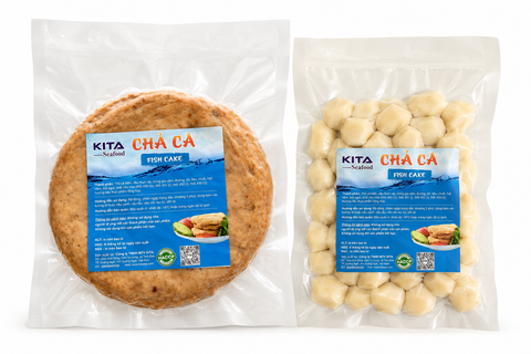 Combo 500gr Chả Cá Biển Chiên & 500gr Chả Cá Viên - KitaSea Quảng Ngãi