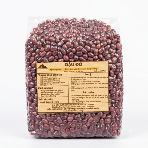 Smile Farm KonTum - Đậu Đỏ Nguyên Hạt 500gr, Canh Tác Thuần Tự Nhiên