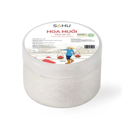 200gr Hoa Muối, thương hiệu Sahu Quảng Ngãi (Muối biển cao cấp) (OCOP 4 SAO)