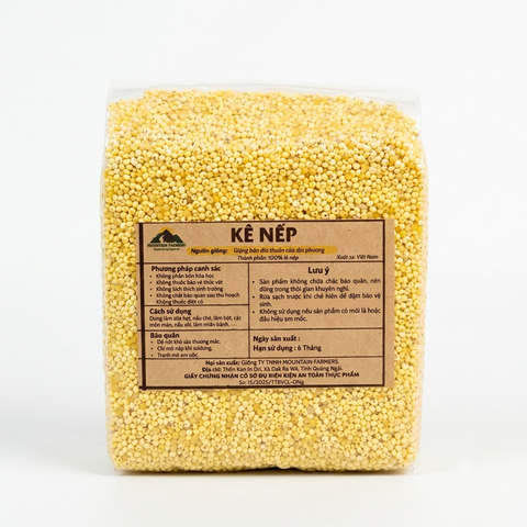 Hạt Kê Nếp 500gr - Smile Field Kontum, Canh Tác Thuần Tự Nhiên