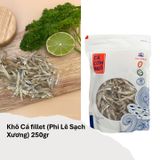 Combo 02 Túi Khô Cá  fillet (Phi Lê Sạch Xương) (250gr x 2) _ Thương Hiệu Khô Cá Cơm Hải Châu