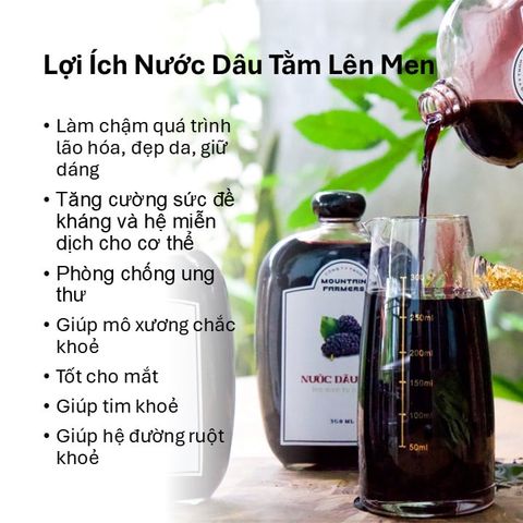 nước dâu tăm lên men smile farm 1l