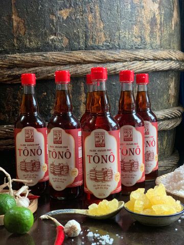 Combo 02 Chai Nước Mắm Cốt Nhỉ TôNô 500ml (5% đường phèn) x 2, Mười Quý Quảng Ngãi