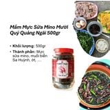 Combo 01 Mắm Mực Sữa Mino 500gr & 01 Mắm Cá Cơm Còn Con 500gr - Mười Quý Quảng Ngãi