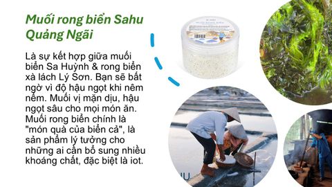 Muối rong biển 300gr - Thương hiệu Sahu Quảng Ngãi