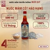 Nước Mắm Cốt Hảo Hạng 100% Độ Đạm tự nhiên (ủ 12 tháng), Hiệu Nước Mắm Truyền Thống Mười Quý - Quảng Ngãi (chai thuỷ tinh)