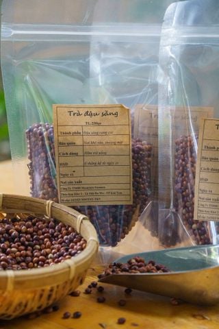 Combo 02 Gói Trà Đậu Săng (Đậu Triều) Rang Củi 250gr x 2 - Smile Field KonTum