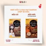 BỘT NGŨ CỐC DINH DƯỠNG DAMTUH HÀN QUỐC 900g hộp 50 gói (quả óc chó, hạnh nhân, bí ngô, đậu phộng, ý dĩ, gạo trắng)
