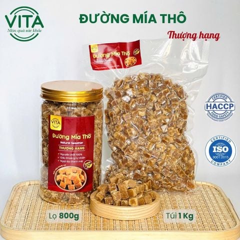 Túi Đường Mía Thô 1kg, Thương Hiệu Vitafood Nghệ An