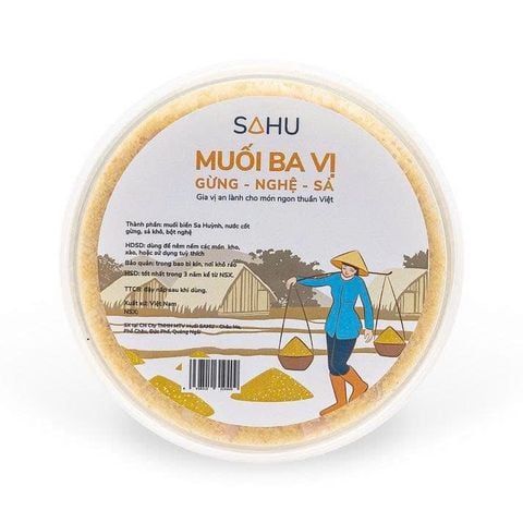 Muối Ba Vị (Gừng, Nghệ, Sả) 300gr - Sahu Quảng Ngãi