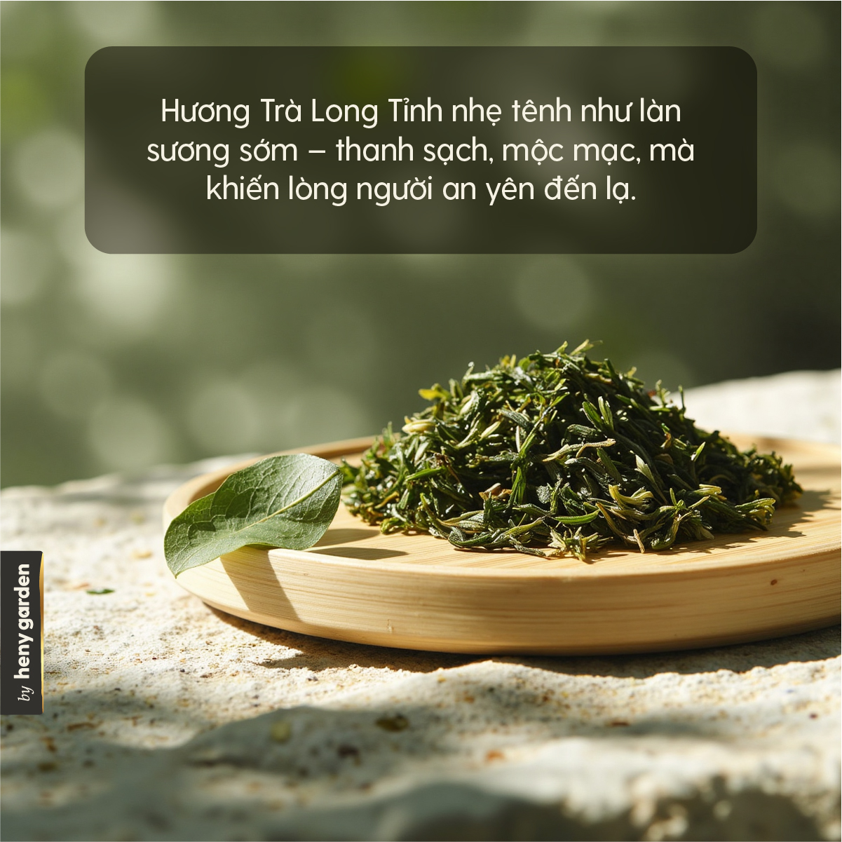 Tinh Dầu Thơm Phòng Phối Hương Trà Long Tỉnh (Longjing Tea) Xông Phòng HENY GARDEN