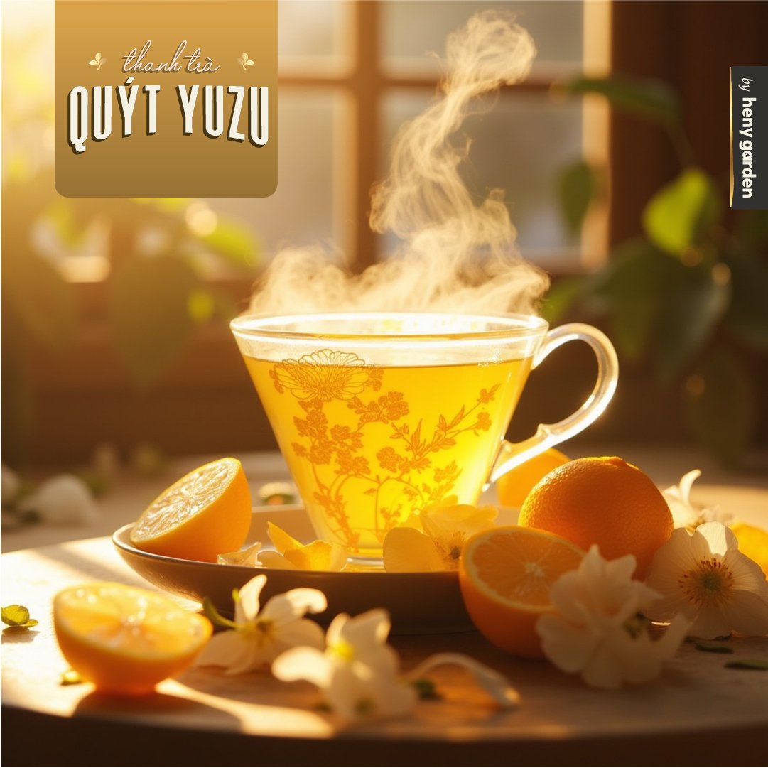 Tinh Dầu Thơm Phòng Phối Hương Trà Quýt Yuzu (Yuzu Tea) Xông Phòng HENY GARDEN