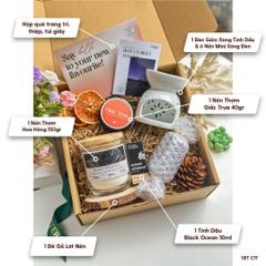 Set Quà Tặng Sinh Nhật Bạn Nữ, Bạn Trai Nến Thơm Chill & Relax HENY GARDEN
