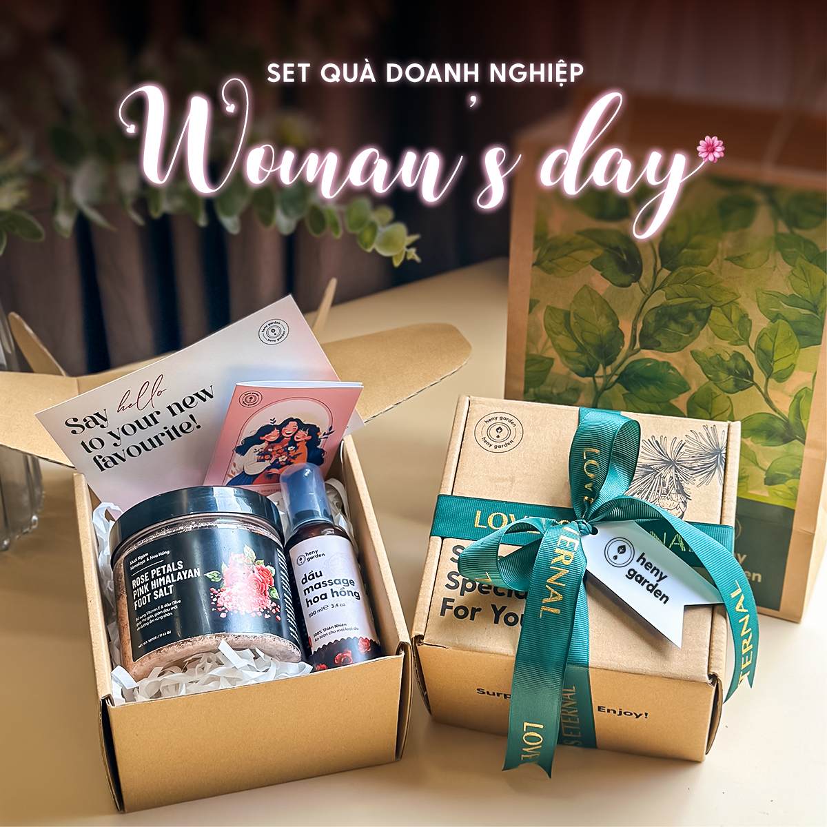 Set Quà Tặng 20/10 Doanh Nghiệp HENY GARDEN